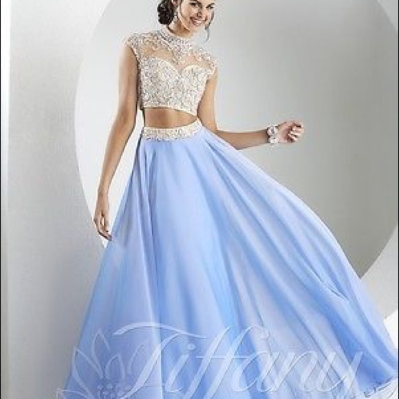 Tiffany Two Piece Prom dress - Picture 1 of 4
